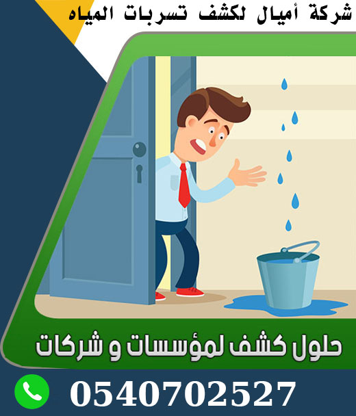 كشف تسربات المياه للشركات والمؤسسات